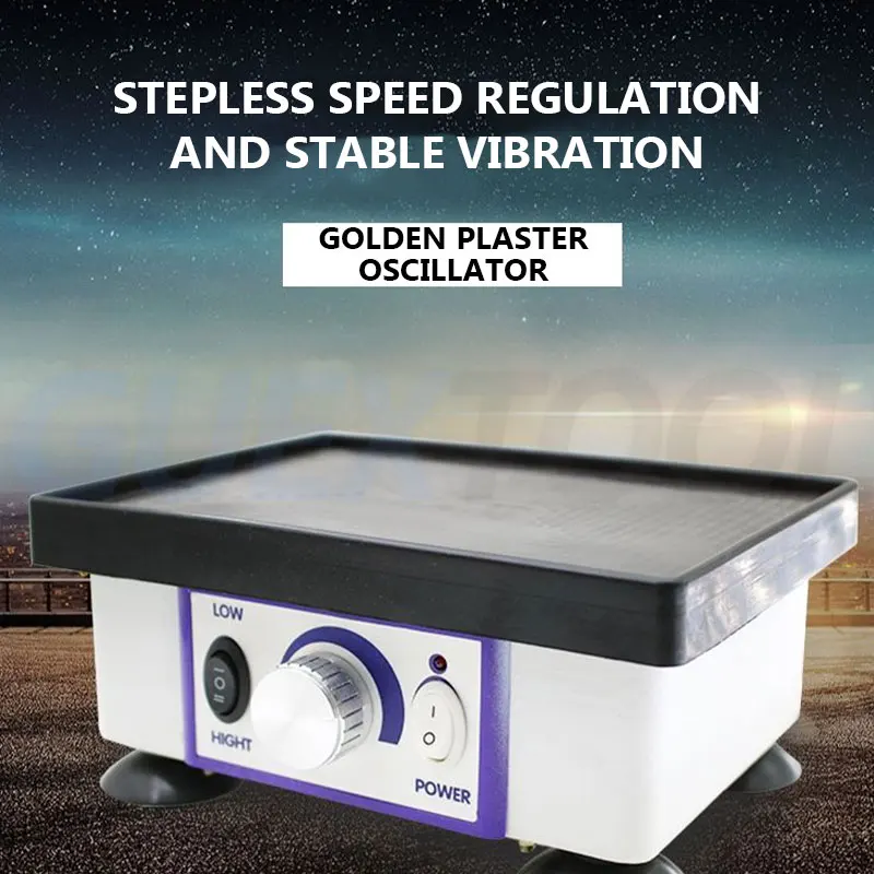 Dental Plaster Vibrator Big Quadrate Square Dental Vibrator Oscillator Shaker Plaster Gypsum Vibrating for Dental Lab