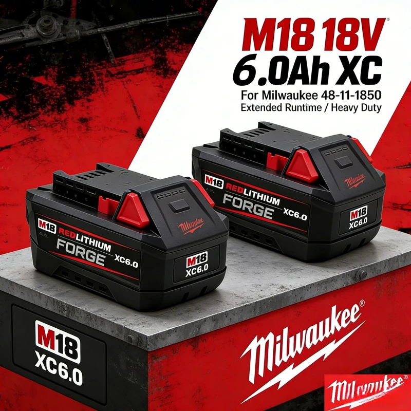

Genuine Milwaukee M18 Battery, FMTIW2F12 8.0Ah Milwaukee 48-11-1880 48-11-1860 1840 For impact wrench Tool Lithium ion Battery