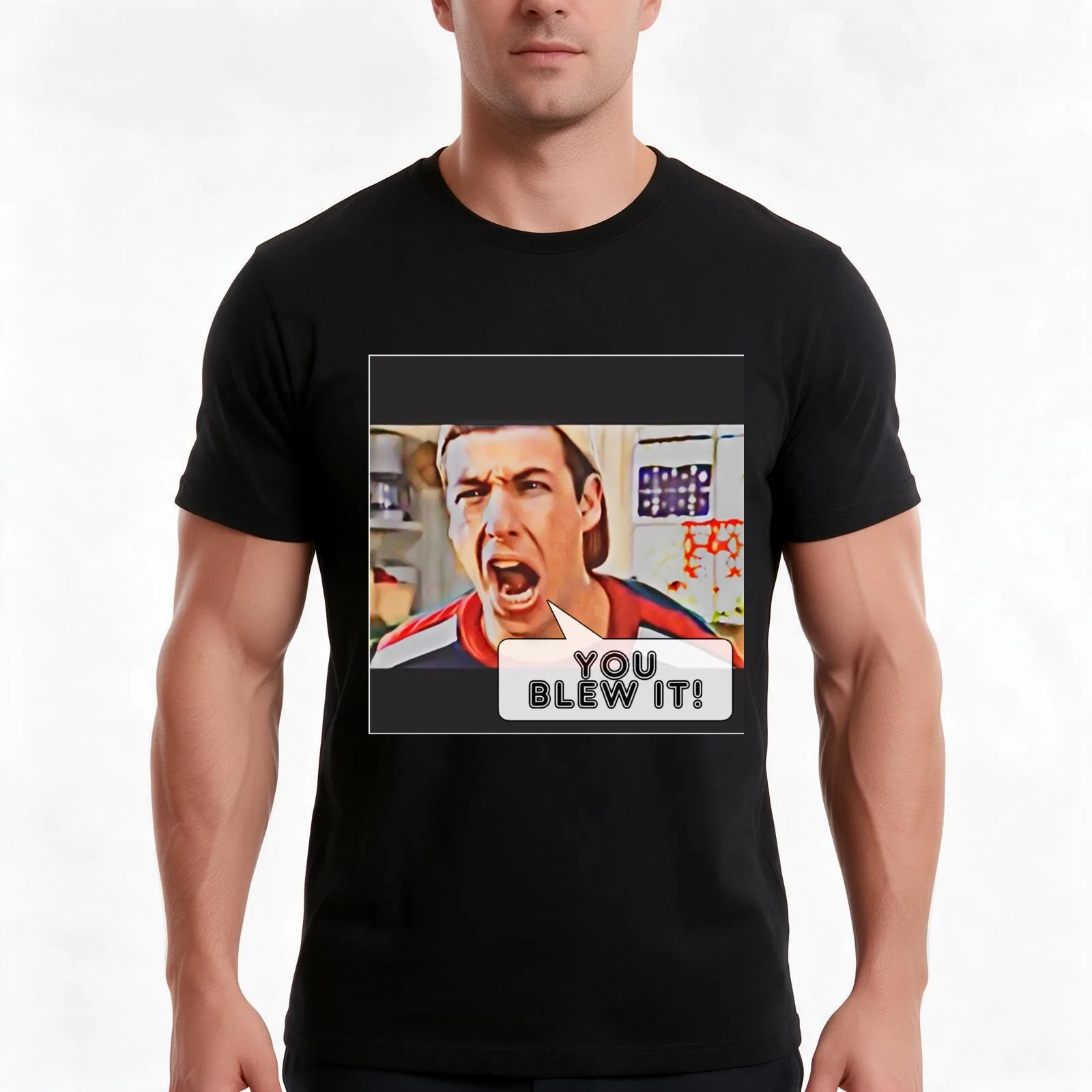You blew it billy madison T-Shirt, Summer Casual Cotton Tee, Oversized Streetwear Tops, Vintage Graphic Print, Unisex Men Women