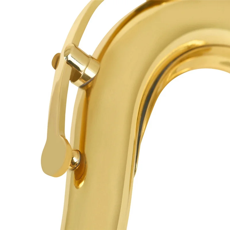 

A69P-28Mm Port Golden Copper Alto Tenor Elbow Bend Neck Replacement Parts For Saxophone