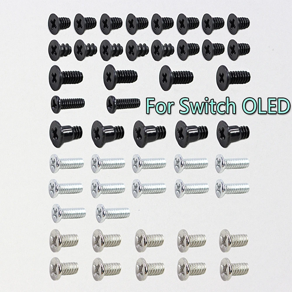 

50 комплектов сменных полных винтов для корпуса хоста, комплект винтов для Switch OLED для Switch Lite, винты для игровой консоли