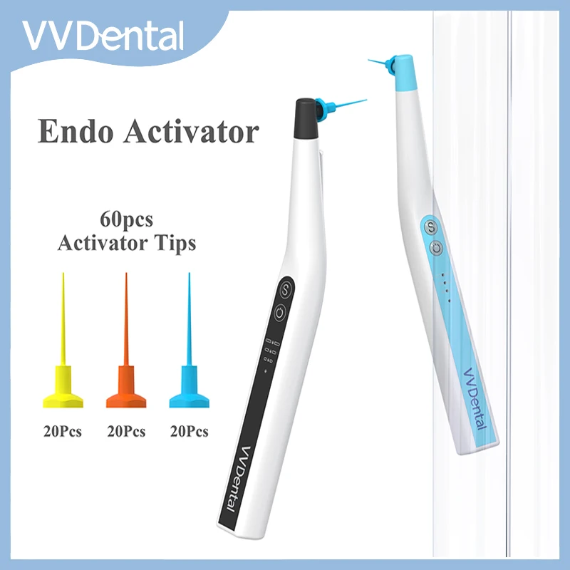 Dental Root Canal Ultrasonic Irrigator Activator with 60 Pcs Endo Files For Endodontic Cleaning Irrigating Dentistry Instrument