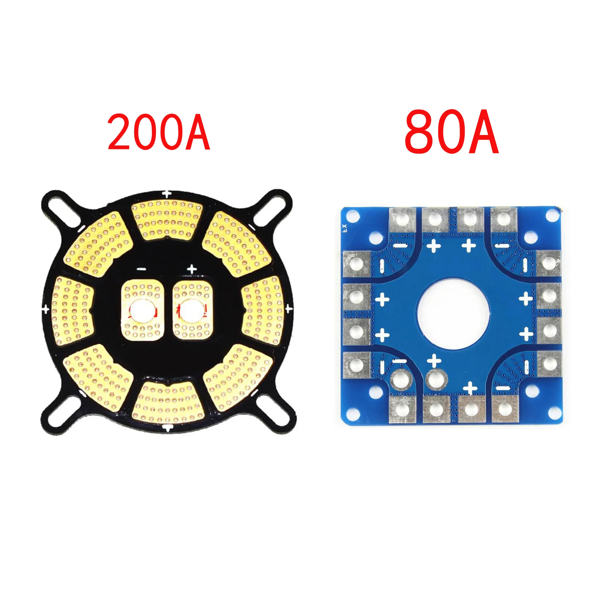 Placa de distribuição de energia de alta corrente 200a/80a fiação pdb 7 oz para 8 esc diy agricultura planta drone rc drone