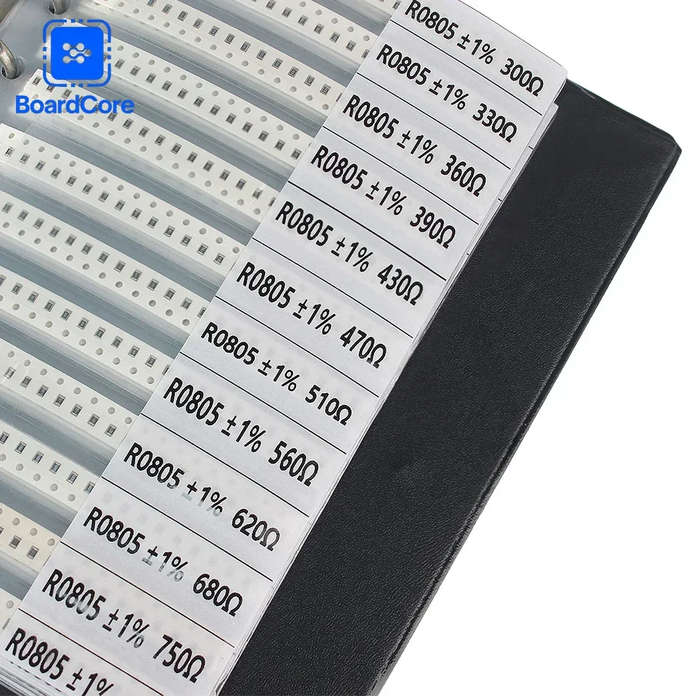 4250PCS 0805 SMD Resistor Kit 1% High Precision 1Ω-10MΩ 170 Values Assorted Resistors for Electronics Repair & DIY Projects
