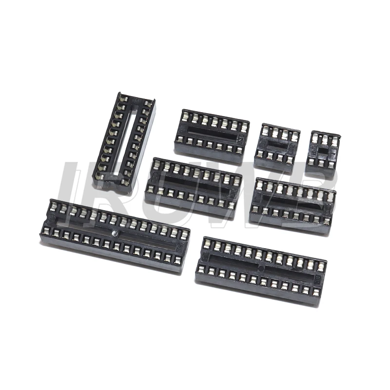 Kit de 66 Conectores DIP-6, DIP-8, DIP-14 para Circuitos Integrados, Adaptadores de Tipo Soldadura, 6, 8, 14, 16, 18, 20, 24, 28 Pines