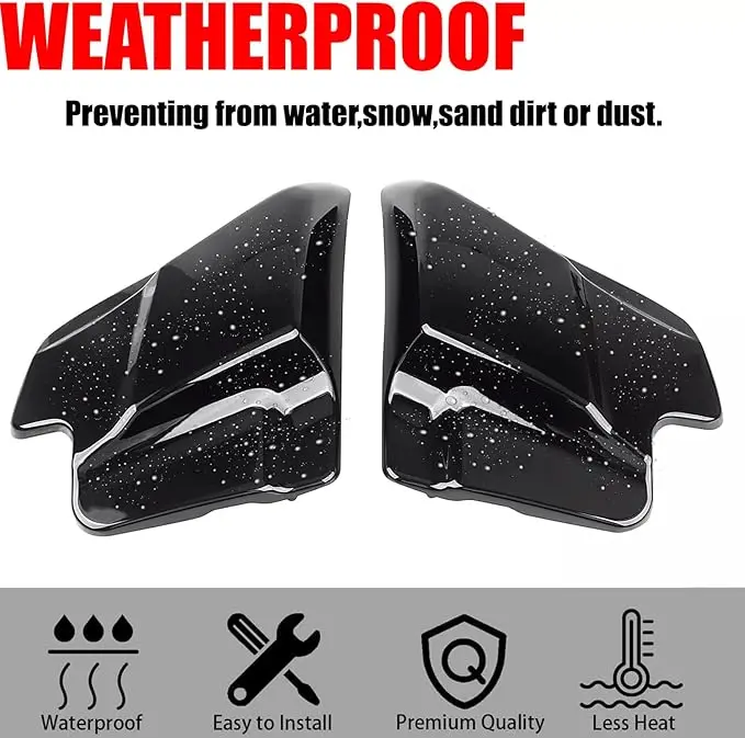 

Яркая черная боковая панель 2009-2025 для Harley Touring/Road King/Road Glide/Electra Glide/Street Glide, левый и правый