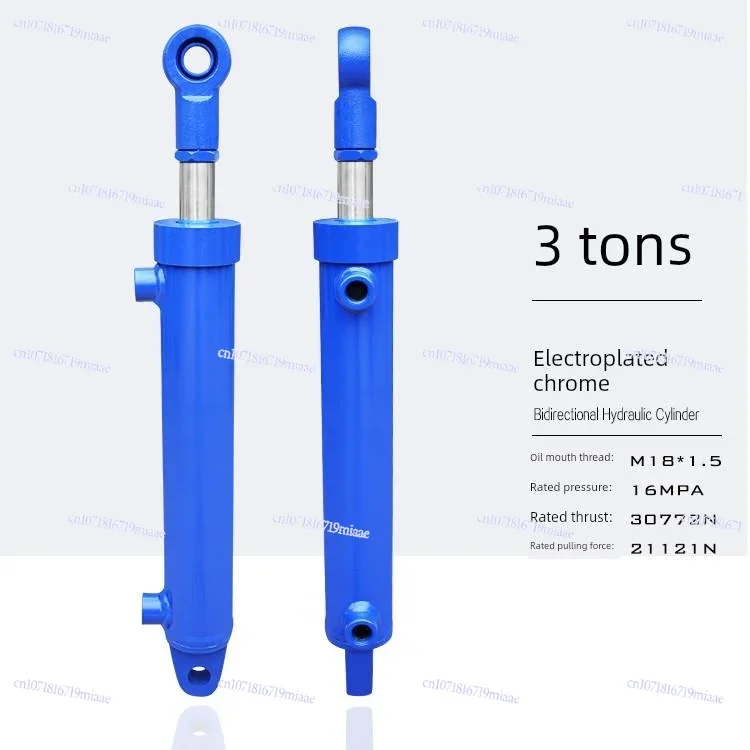 1PC 50x28x300/350/400/450mm Hydraulic Oil Cylinder Bidirectional Lifting Hydraulic Oil Top Accessories 3 Tons Hydraulic Cylinder