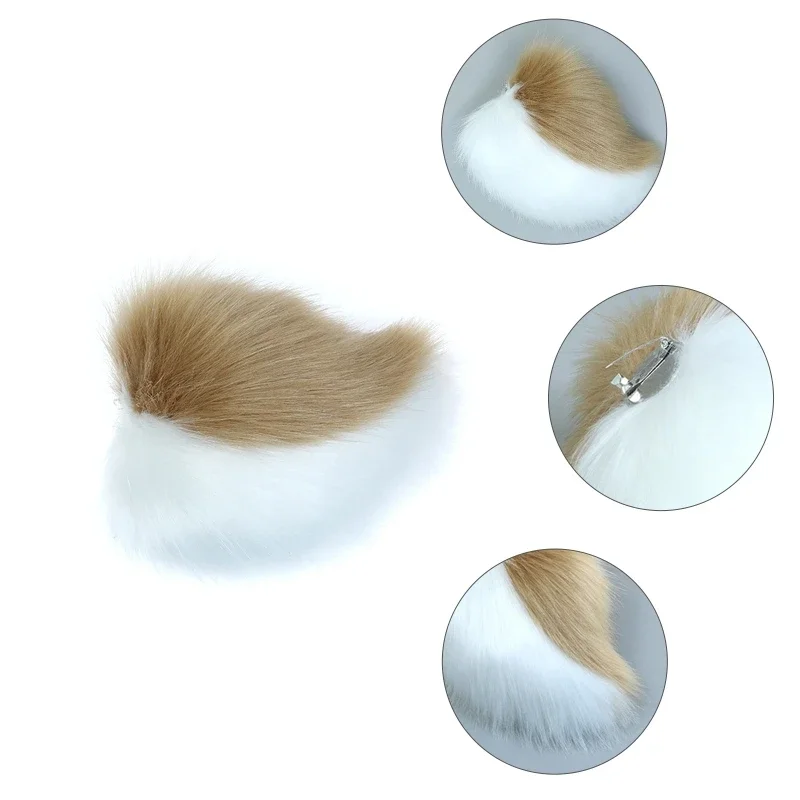 Coda peluche Cosplay Bunny Tail Prop Pelliccia sintetica Animale Bunny Tail Festa Halloween