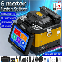 Touch Screen Fiber Optic Fusion Splicer S-80/A-80S/FS-60E/A-88S Six Motor SM/MM Optical Fiber Core Welding Machine Multilingual