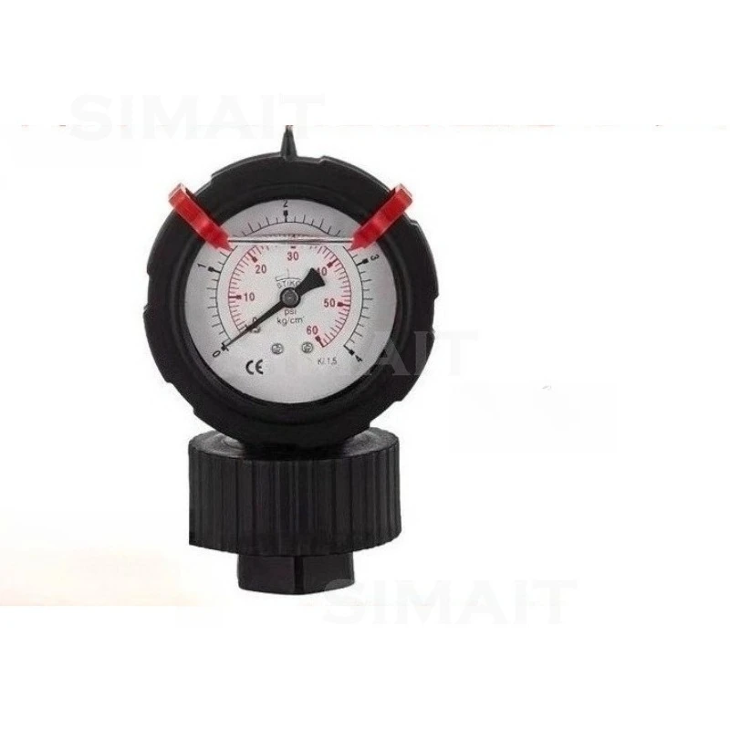 PP Diaphragm Pressure Gauge Single-sided/double-sided Shock Resistance Acid and Alkali Corrosion Resistance 0-1KG-16KG