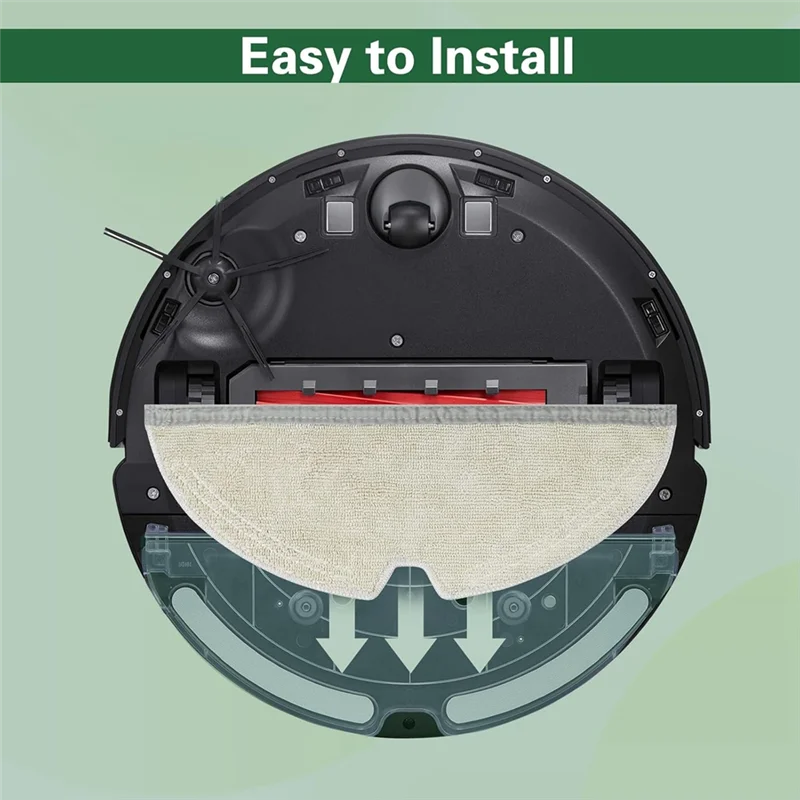 A005-Paño de mopa de microfibra para Roborock Serie E, Q5, Q5 Pro, Q5 Pro+, Q7, Q7max, Q8max, Q8max+,S5, S5 Max, Robot aspirador