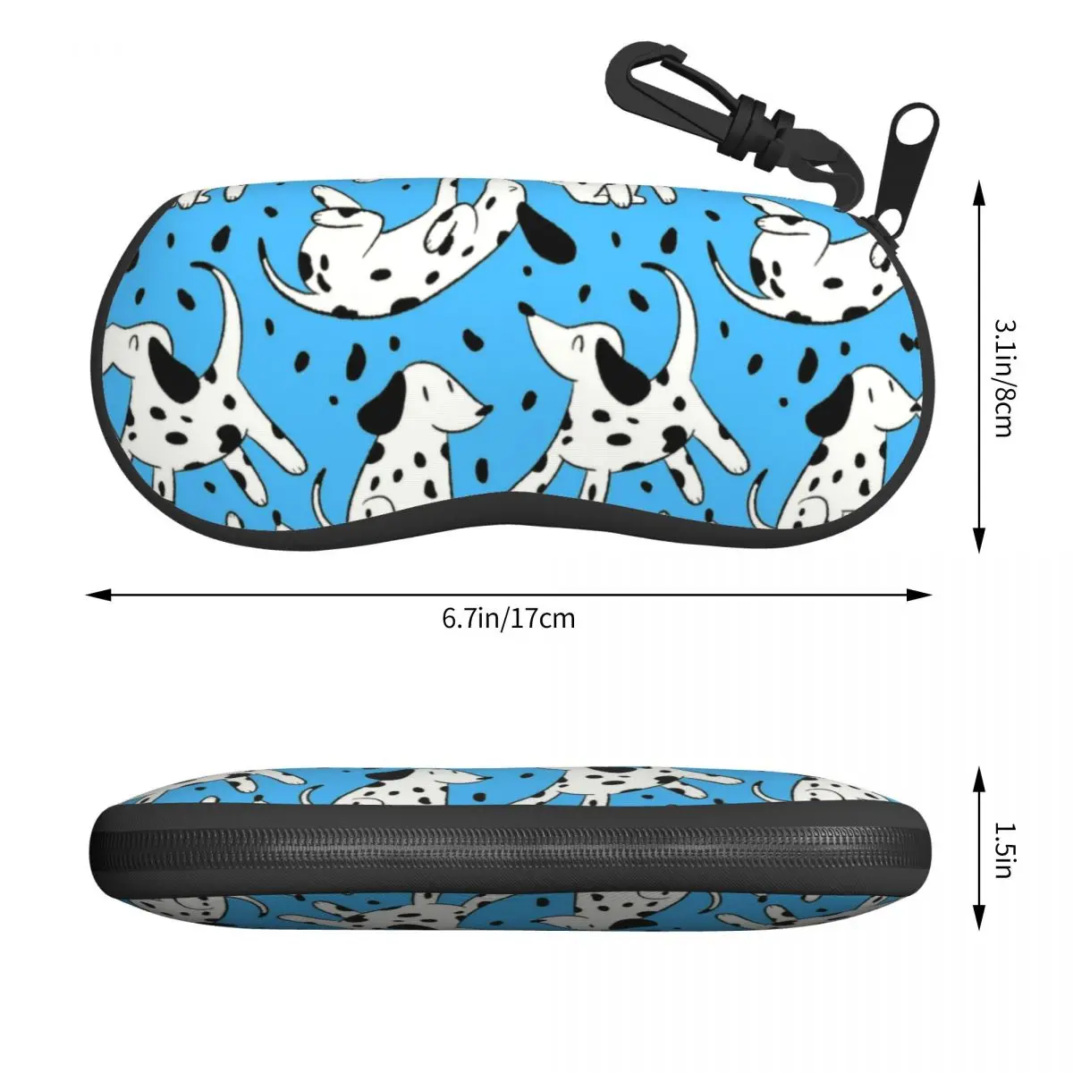 Custom Cute Dogs Pattern For Dog Lovers Dalmatians Glasses Case Stylish Shell Eyeglasses Case Sunglasses Box