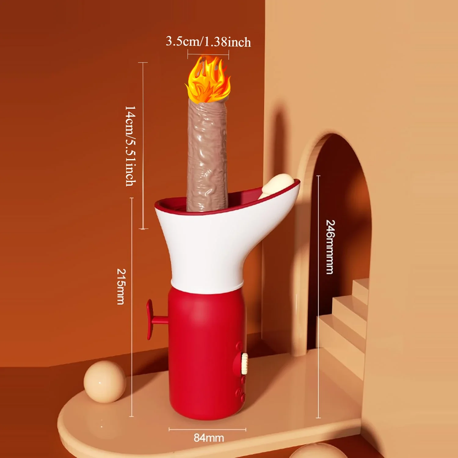 منتجات الإناث الكبار عن بعد - مسدس الاستمناء بالضخ الذي يتم التحكم فيه، آلة الجنس، قابل للتعديل - ألعاب جنسية سريعة #1