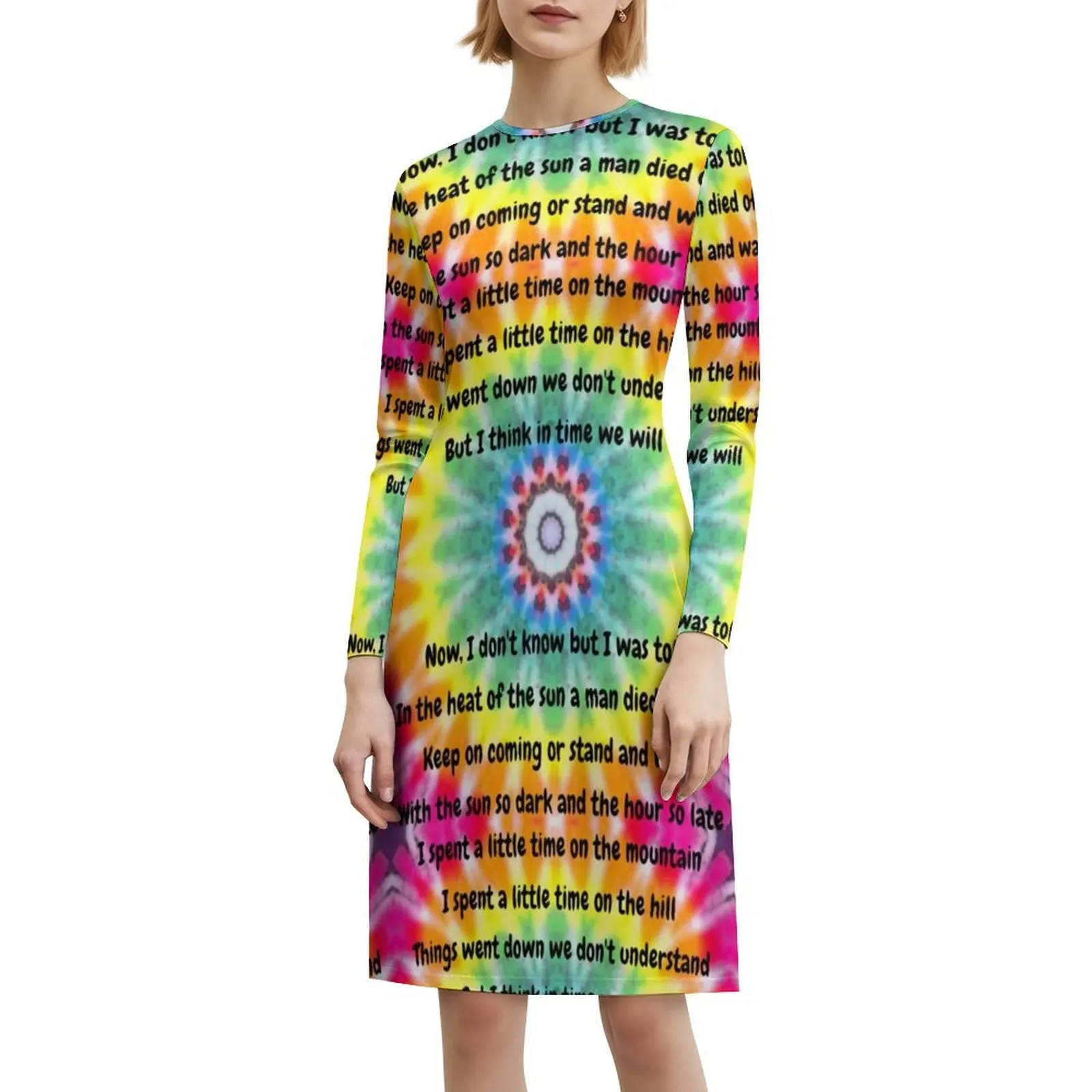 جديد سبيدواي بوجي المرأة الهيب هوب الشارع الشهير فستان جرافيك طباعة ملابس للنادي مساعدة على الطريق جيري غارسيا الهبي فستان