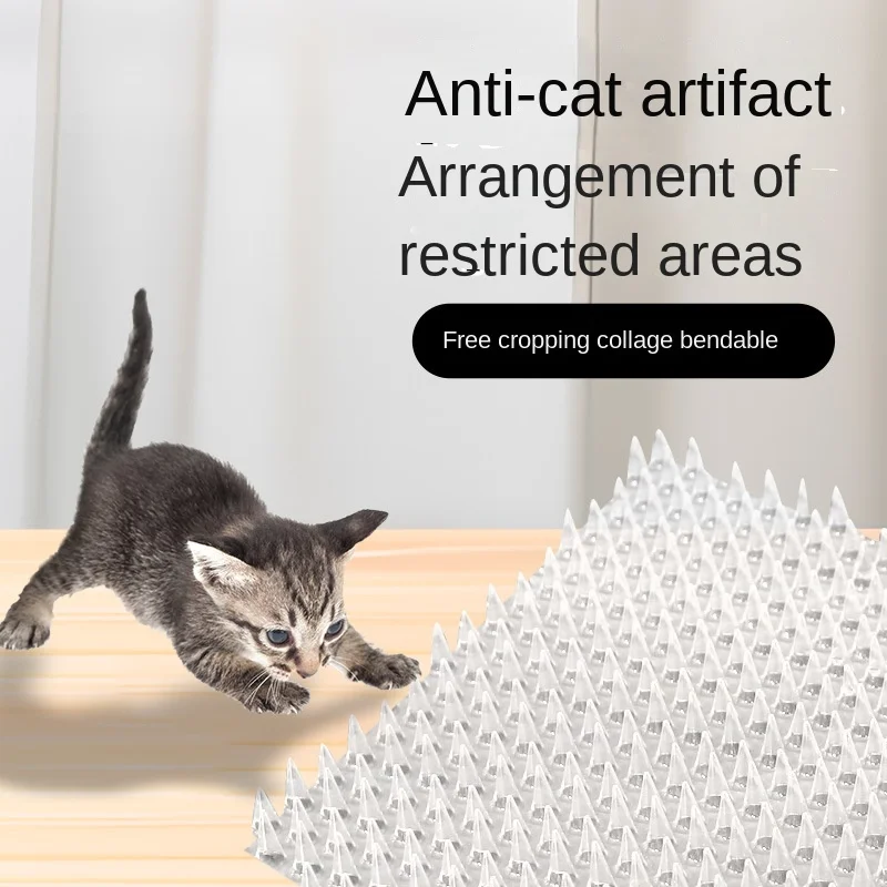 

Pet Deterrent Mat New PET Cat Thorn Proof Mat with Spikes No Harm To Cats Pet Deterrent Mats Transparent Anti-Cat Dog Mat Indoor