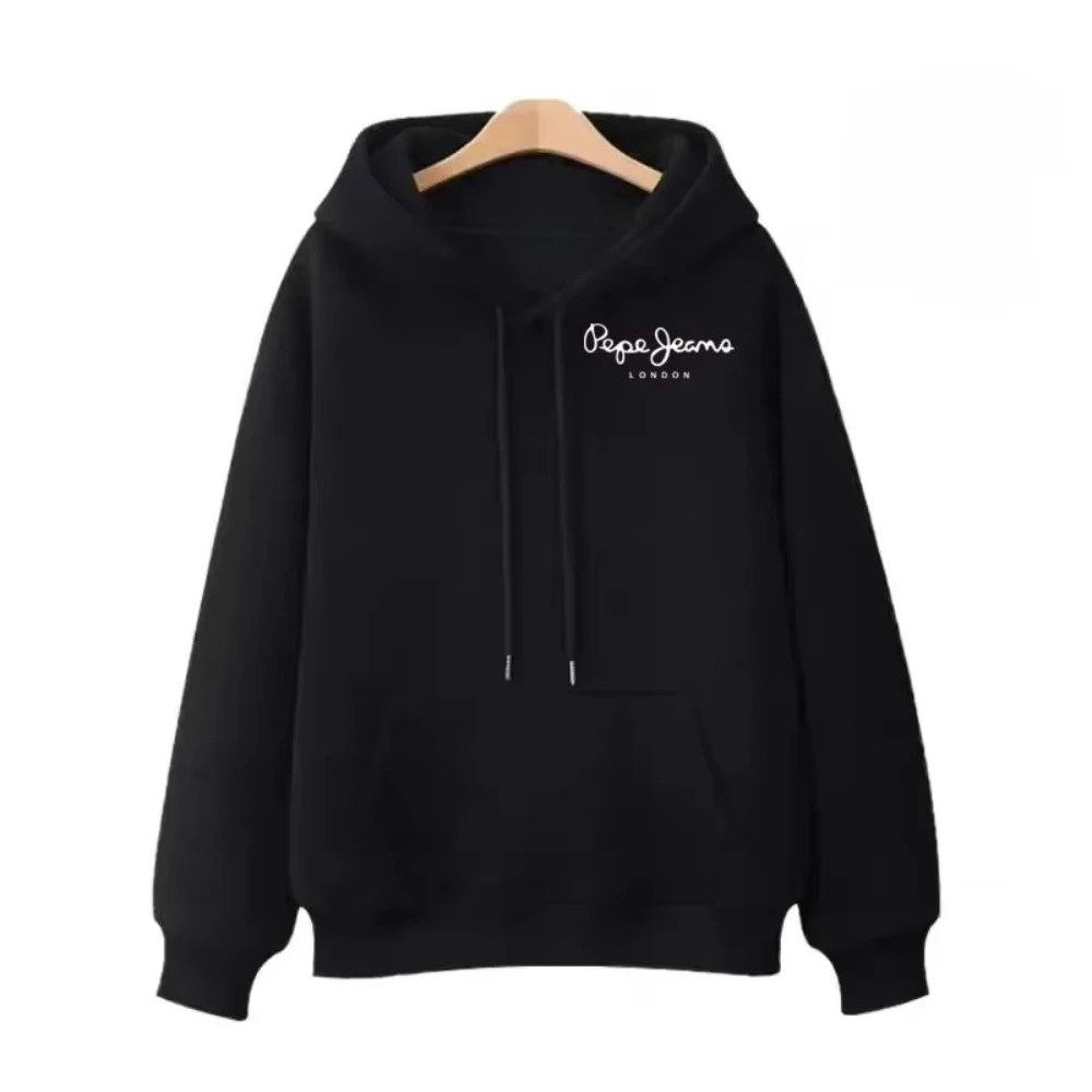 

London Classic Letter Print Hooded Sweater, English Style and Easy-matching 2025