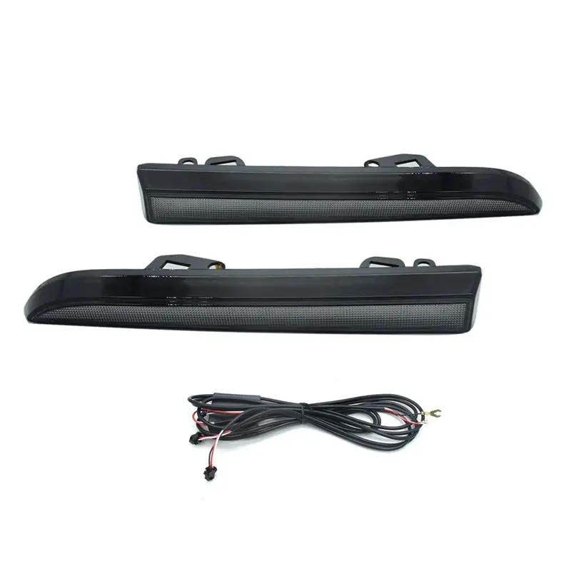 

Светодиодный передний боковой габаритный фонарь, дневной ходовой огонь для Toyota Tacoma 2001-2004, янтарный последовательный указатель поворота