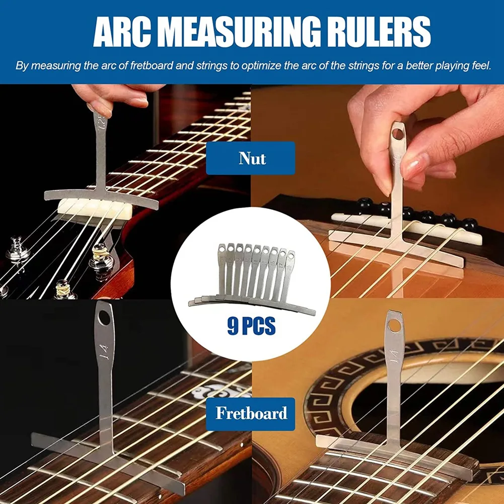

CGDS-67PCS Guitar Tool Kit For Set Up,Intonation Adjustment And Repair, Guitar Maintenance Kit For Guitar Bass And Ukulele