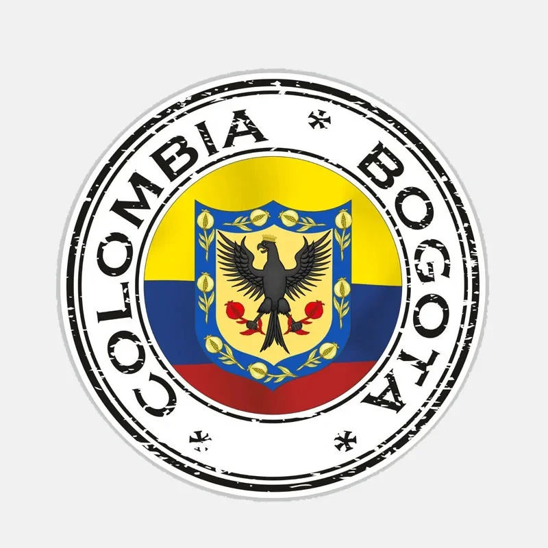 Olombia Flag Removable Car Sticker Waterproof Decal ColombiaFootball  Sticker FA Graphix Colombian Flag Football Accessories