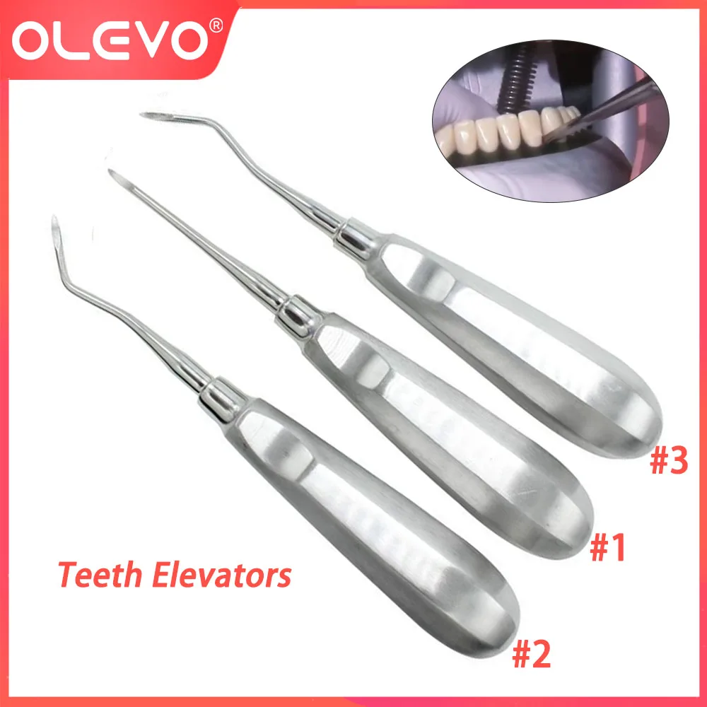 

OLEVO Dental Elevators Stainless Steel Teeth Extraction Root Elevator Sharp Tips Minimally Invasive Odontología Instruments Tool