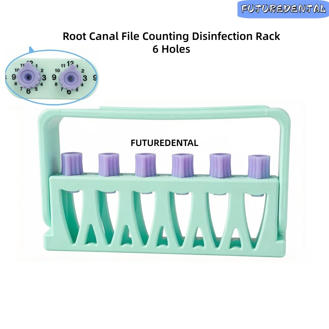 Dental﻿ 6 Holes Root Canal File Counting Counting Disinfection Rack High Temperature Disinfection Memory Storage Rack