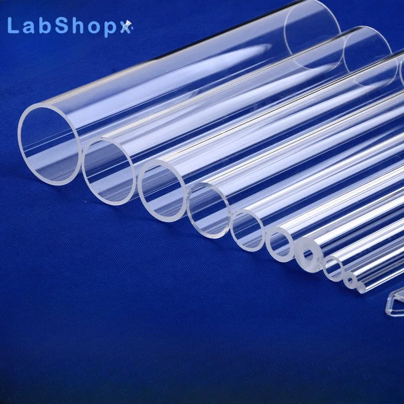 High Purity 99.99% Quartz Tube Fused Quartz Glass Tube Heat Resistant for Laboratory