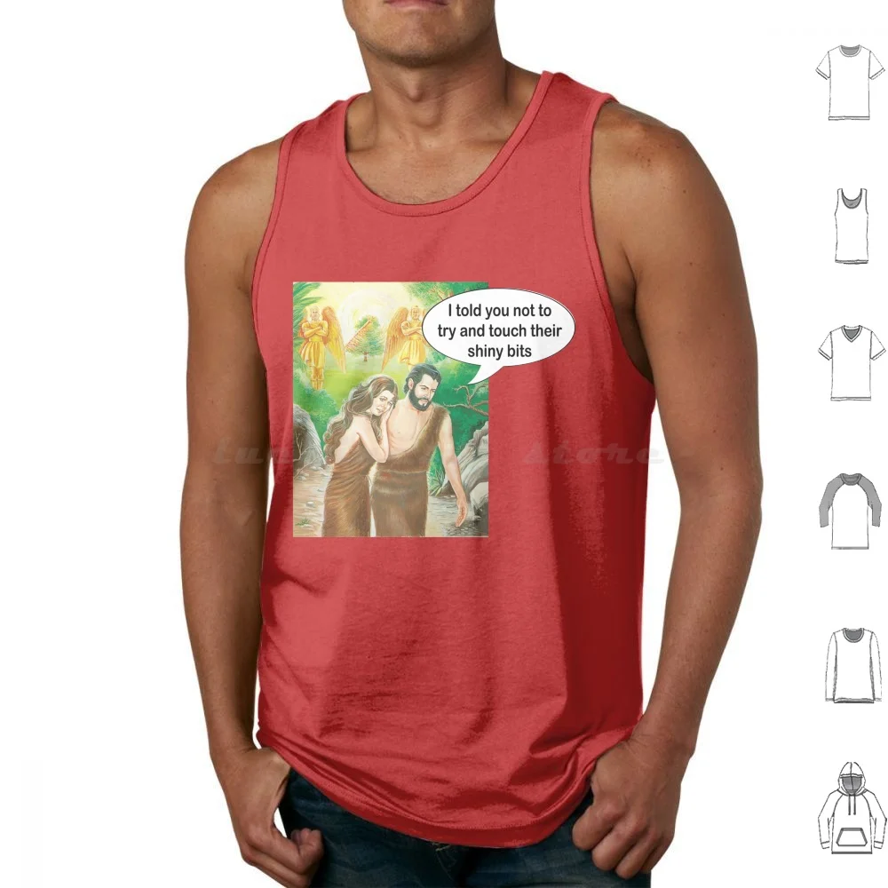 Adam y Eve divertido jardín de Eden Meme camisetas sin mangas estampado algodón Exjw Xjw Exjehovahswitness Exborg Borg Theborg Ex Cult