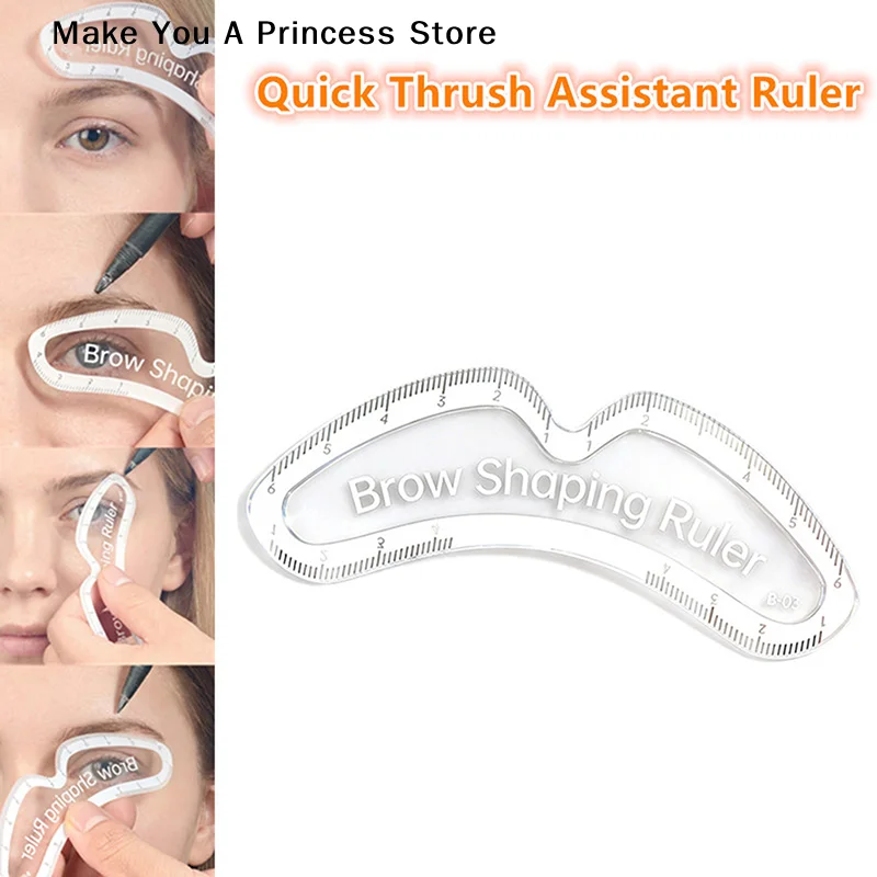 

1PCS Brow Mapping Ruler Eyebrow Shaping Ruler 1 Minute Fast Drawing Design Brow Easy Tool Microblading Permanent Makeup Stencils