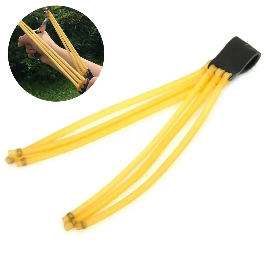 2PCS Outdoor Catapult Replacement Powerful Rubber Band Strip Professional Elasticity Slingshot Rubber Band Hunting Accessories