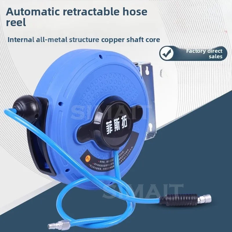 Retractable Braided Air Hose Reel 25m, for Garage & Auto Detailing