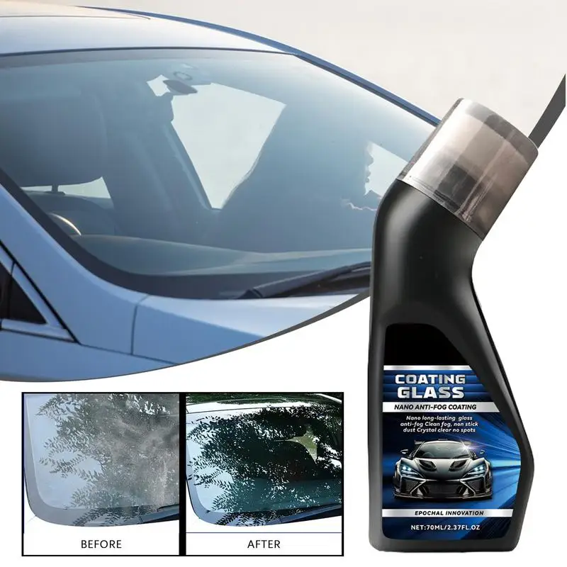 Windshield Coating 70ml Car Windscreen Cleaner Rainproofing Agent Waterproof Windshield Fog Prevention For Automotive Navigation