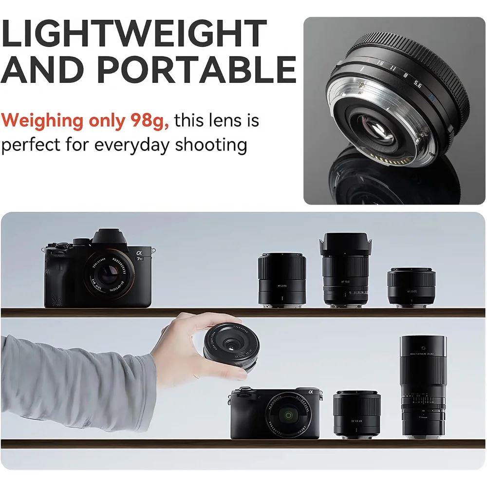 TTARTISAN 14mm F3.5 Auto Focus Lens APS-C Wide Angle Pancake Lenses For Sony E Fuji X Mount Mirrorless Cameras A5000 A5100