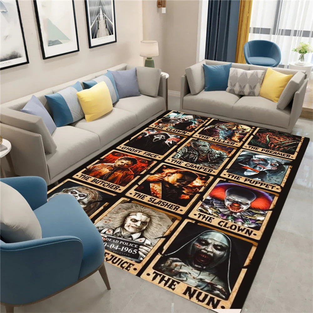 Unforgettable Tapes of The 80s Carpet VHS Horror Rug Movie-Video Rug Modern Retro Hype Beast Rug Home Decor Non Slip Area Rug