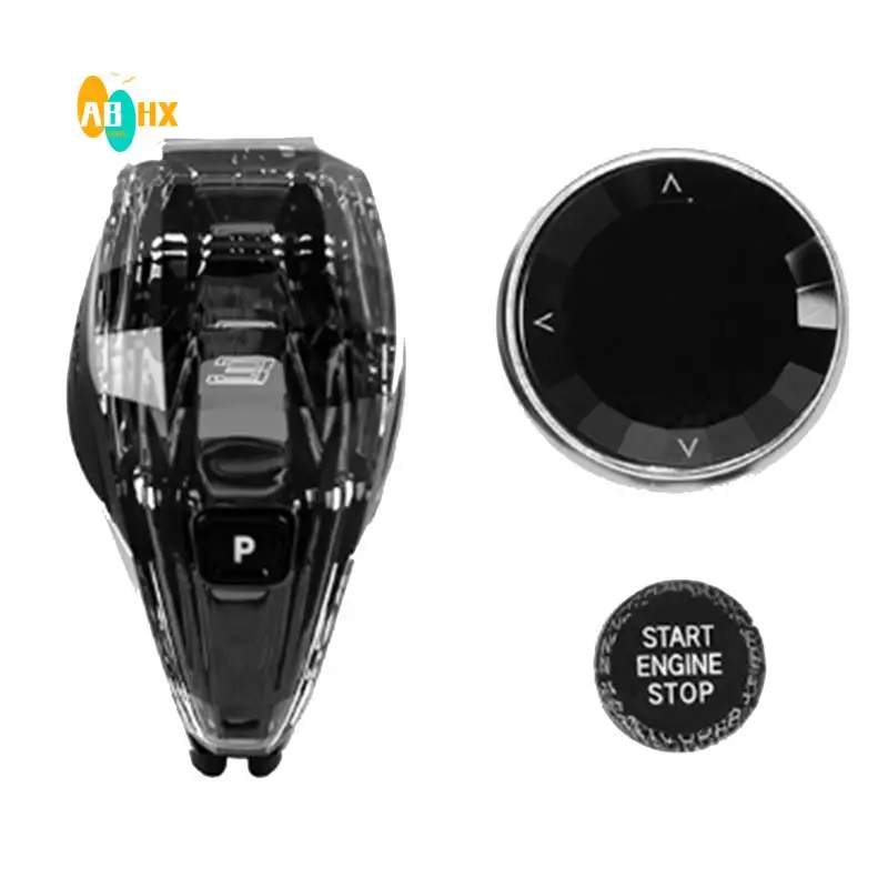 

ABHX-Car Crystal Gear Shift Knob Lever Gear Head Lever With Central Control Knob For BMW 3 Series F Chassis 2013-2019