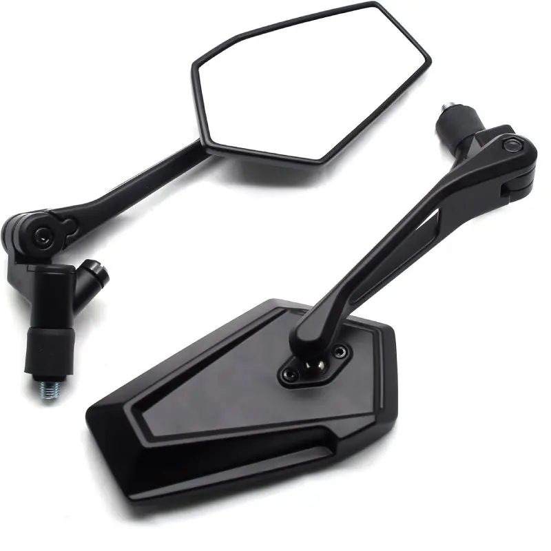 

Motorcycle Mirrors Rotatable Rear View Mirror 10MM Universal For Honda Yamaha ATV HD Vision Side Mirror With Phone Holder