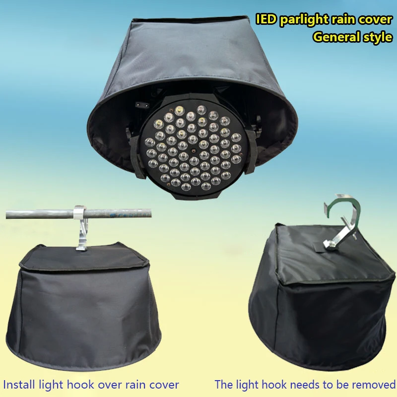 Beam Moving Head Rain Cover Beam Stage Light Rain Snow Coat Rain Cover Par Light Waterproof Black Crystal Plastic