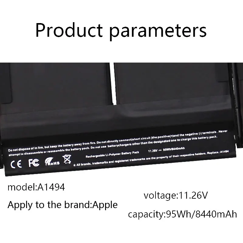 Imagem -04 - Dxt-bateria do Portátil para Apple Macbook Pro A1494 A1618 15 em A1398 Retina Me293 Me294 Mgxa2 Mgxc2 Final de 2013 e Mid 2023 Novo