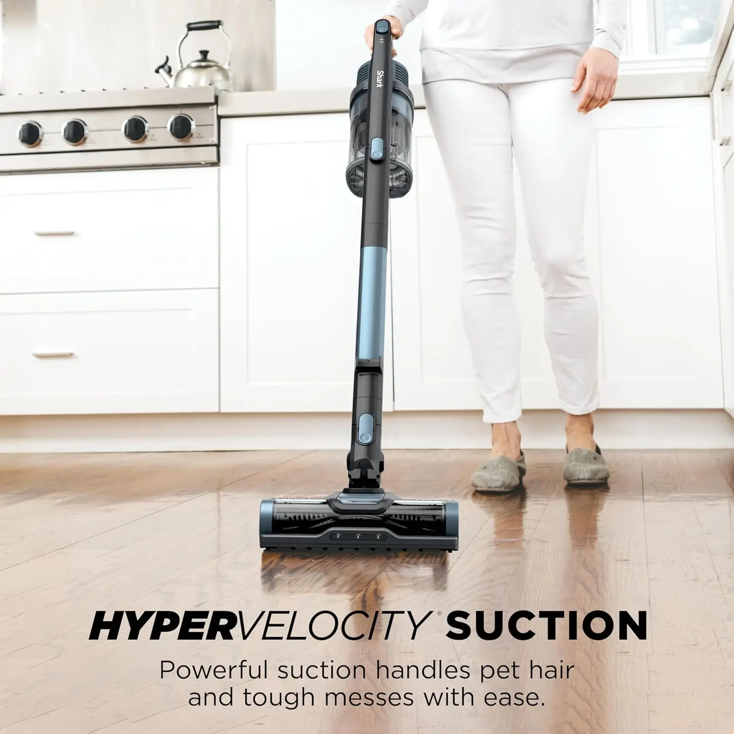 

Pet Cordless Stick Vacuum | XL Dust Cup, LED Headlights, Removable Handheld Vac, Crevice Tool | Portable Vacuum for Pet Hair | C