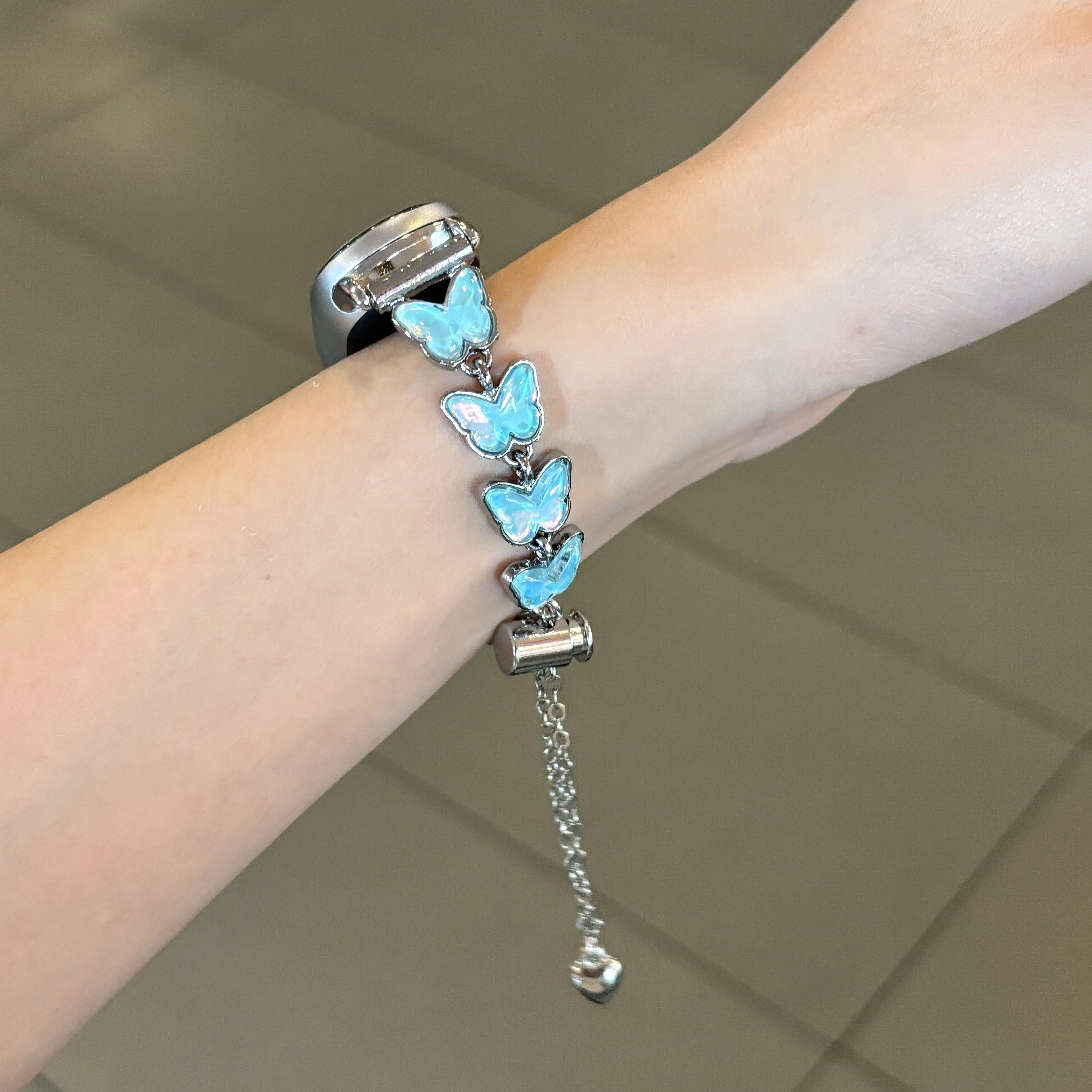 

Purple Dreamy Butterfly Strap Suitable Xiaomi Band 8Pro/9Pro，For Mi band 3/4/5/6/7，8/8NFC/9/9NFC/10/10NFC，For Redmi Watch5/4