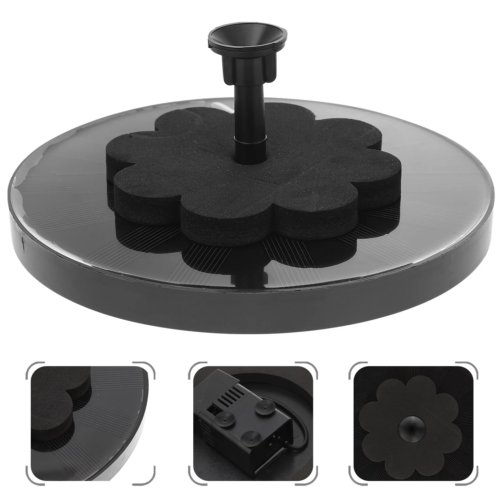 

Powered Floating For Garden Pond Outdoor Water Circulation System Adjustable Spray Heads Durable Easy Installation Bird Bath
