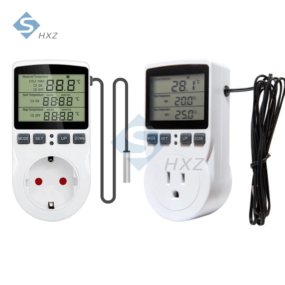 

16A 3680W Heavy Duty Thermostat -40℃~120℃ Large Screen Smart Temp Control for Industrial Greenhouse Aquarium Brewery Equipment