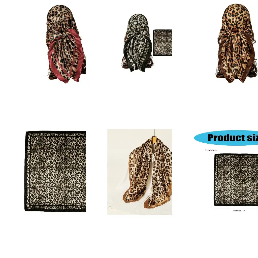

Модный леопардовый шарф шарф Шалл легкий защитный вспомогательный аксессуар