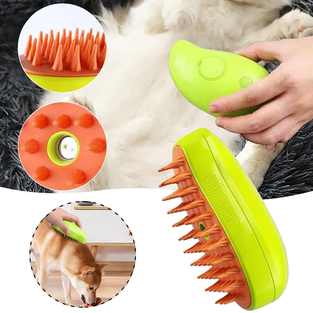 10pcs Cat Steam Brush Wash Free Essence Hair Serum Removing Dirts Mites Animal Grooming Essence Cat Dog Shampoo for Pet Cleaning