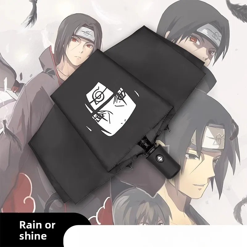 

Naruto Ninja Collaboration All-Weather Umbrella - Automatic Foldable, UV Protection, Student/Kid Anime Sun & Rain Umbrella