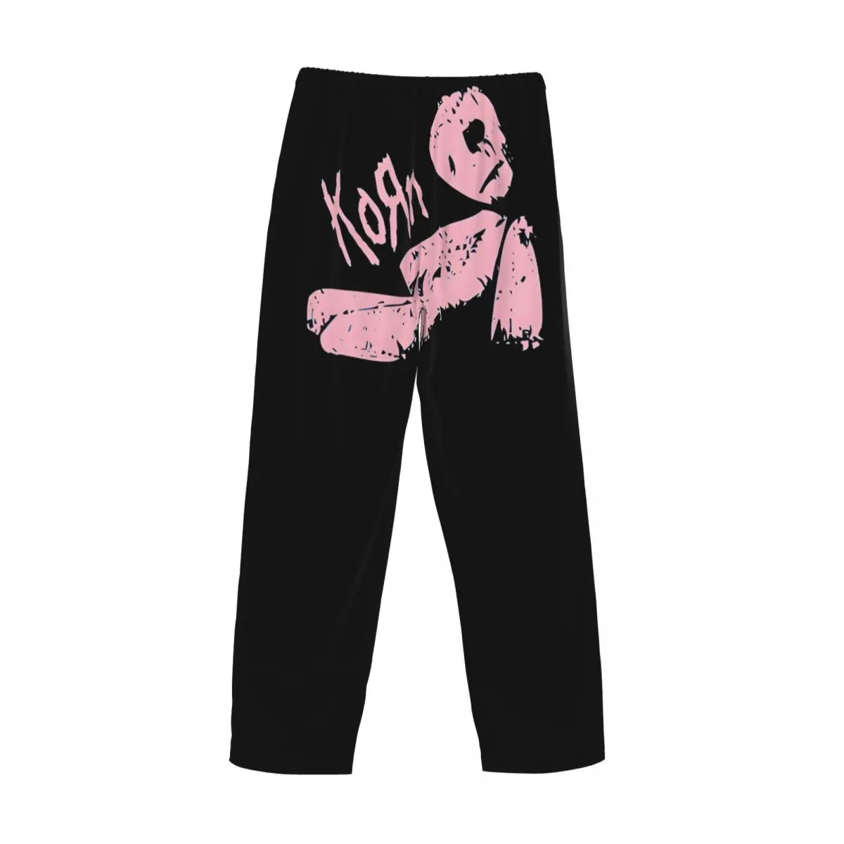 커스텀 코른스 록 롤 파자마 팬츠 남성용 헤비 메탈 음악 슬립웨어 라운지 슬립 바텀스 포켓 포함 신축성 있는 팬츠