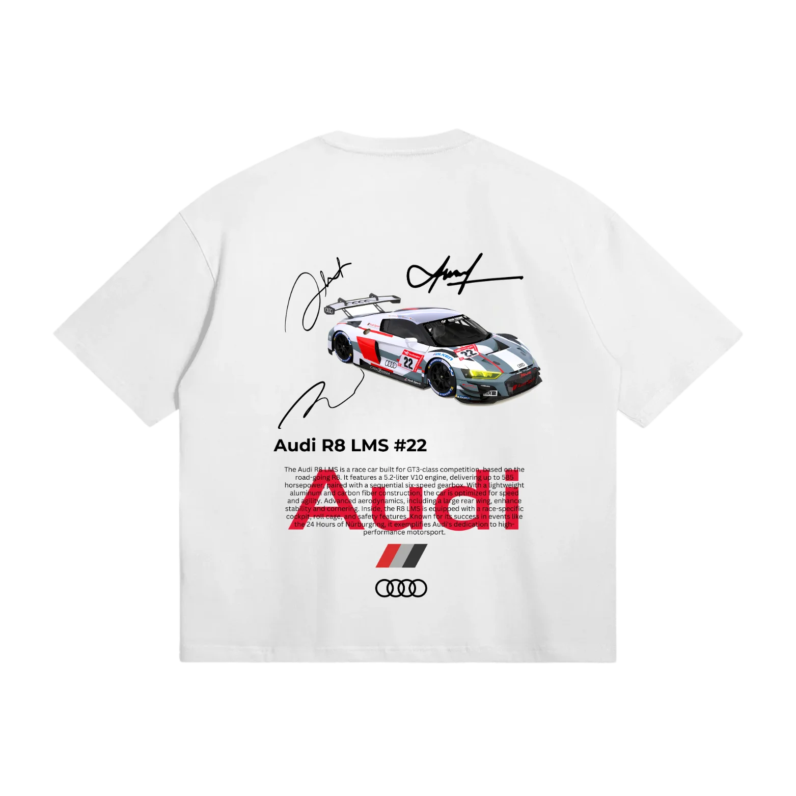 2025 Summer Men's New Audi R8 LMS _22 T-Shirt – ZidFlex Creative Short Sleeve Round Neck Women's T-Shirt Plus Size TEES