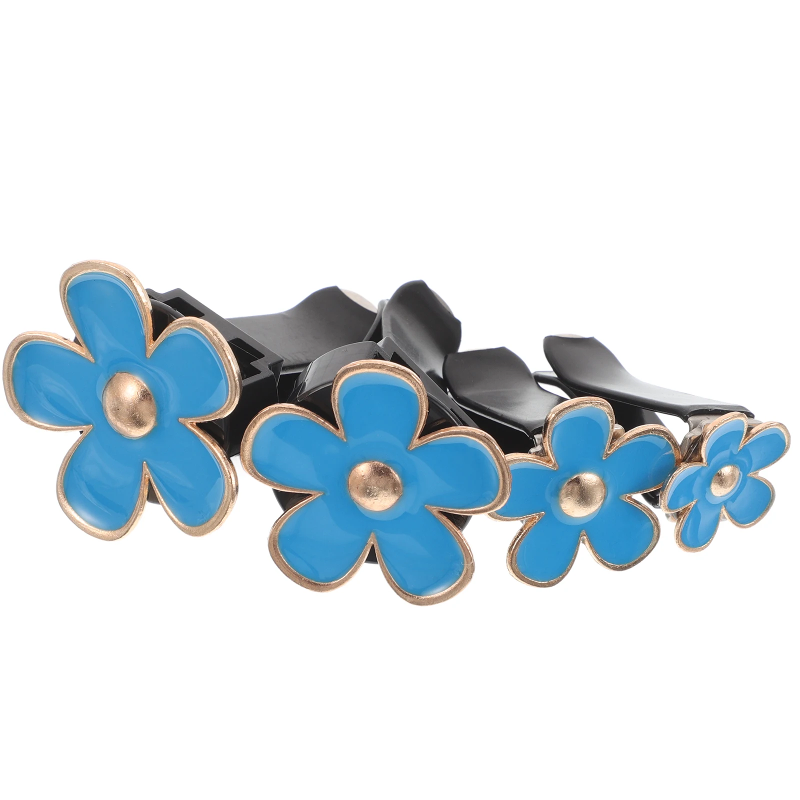 

4pcs Little Perfume Air Vent Clip Freshener Metal Alloy Scented Daisy Car Air Purifier Flower Decoration For Car Purifier