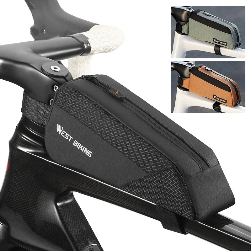 

Bicycle Top Tube Bag Large Capacity Bike Tool Storage Bag Wear Resistant Bicycle Triangle Bag For MTB Road Bike