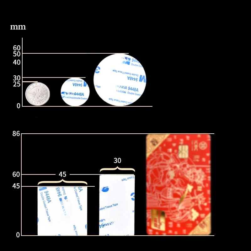 10/20 قطعة منصات رغوة لاصقة قوية للغاية على الوجهين شريط جانبي لتركيب تثبيت ملصق السيارة مكتب المنزل