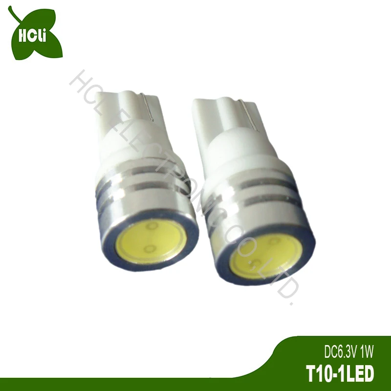 High quality DC3V 4.5V 6V 12V 1W T10 W5W 194 168 501 Car Led Bulbs Signal Warning Indicator Lamp Pilot Light free shipping 20pcs